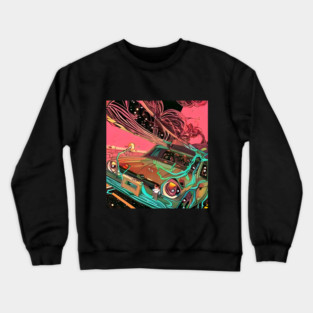 Cartoon 70s Car Heritage Crewneck Sweatshirt
