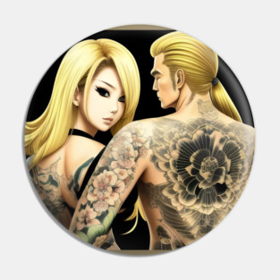 Couple Kawaii Joy Japanese Style Pin