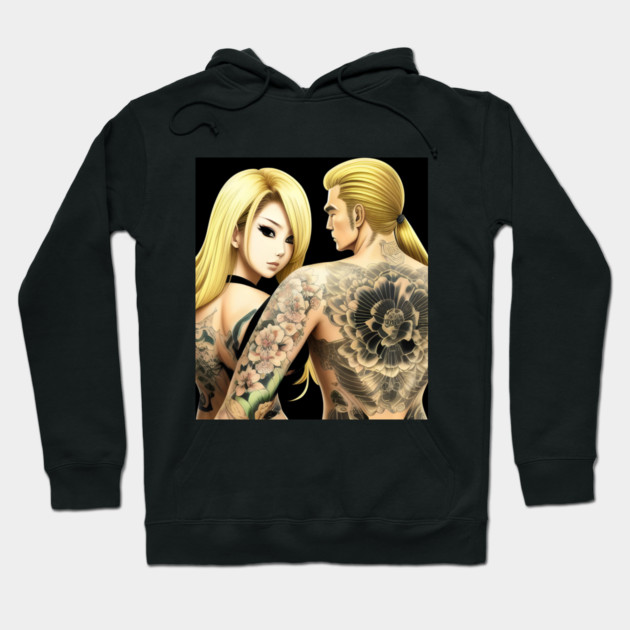 Couple Kawaii Joy Japanese Style Hoodie by animegirlnft