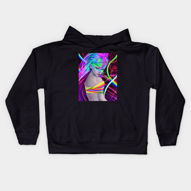 Anime Band Music Manga Style Kids Hoodie by animegirlnft