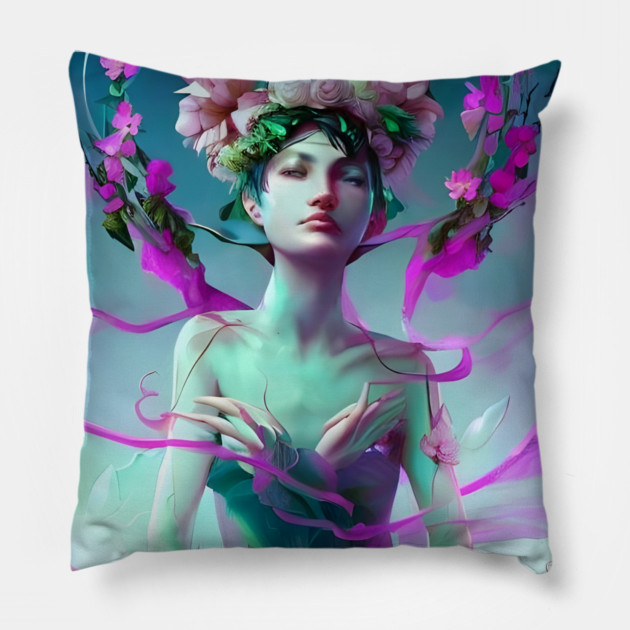 Anime Girl Romantic Manga Pillow by animegirlnft