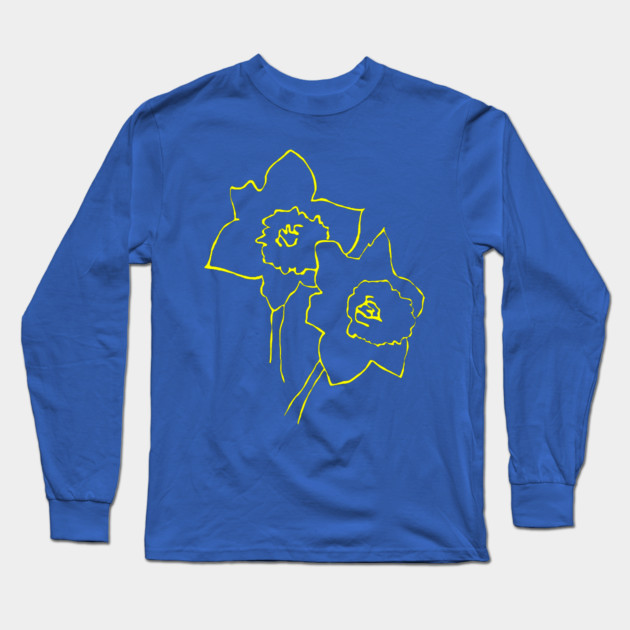 Early Spring Daffodils Long Sleeve T-Shirt by DonWillisJrArt