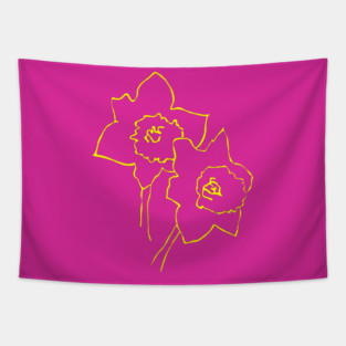 Early Spring Daffodils Tapestry