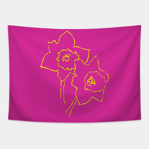 Early Spring Daffodils Tapestry by DonWillisJrArt