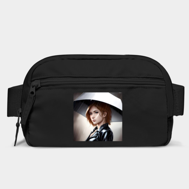 Women Style With Umbrella  Clouds Rain by animegirlnft