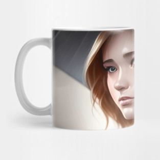 Women Style With Umbrella  Clouds Rain Mug