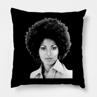 Pam Grier, Sexy Black Woman Pillow