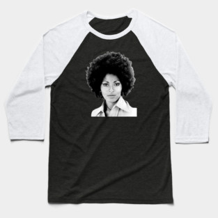 Pam Grier, Sexy Black Woman Baseball T-Shirt