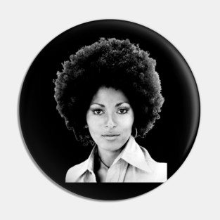 Pam Grier, Sexy Black Woman Pin