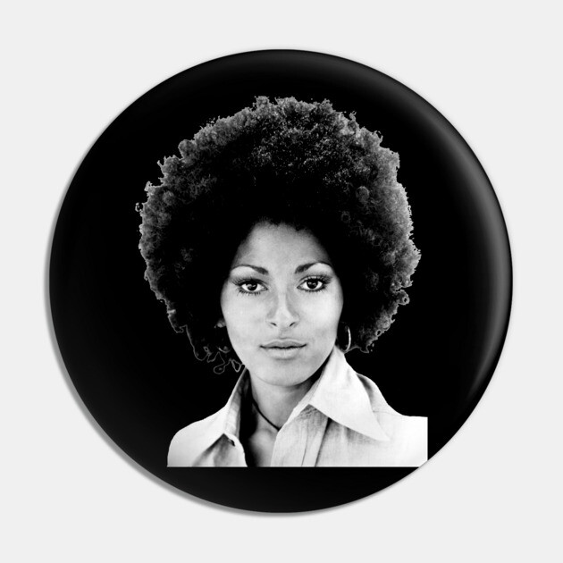 Pam Grier, Sexy Black Woman Pin by UrbanLifeApparel