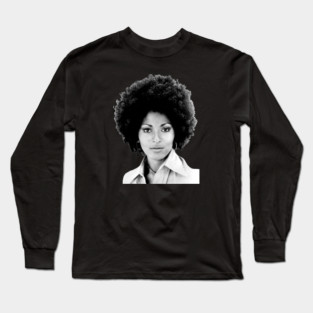 Pam Grier, Sexy Black Woman Long Sleeve T-Shirt