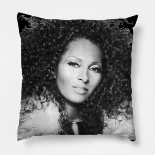 Pam Grier, Retro, Vintage Pillow