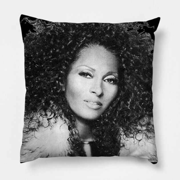 Pam Grier, Retro, Vintage Pillow by UrbanLifeApparel