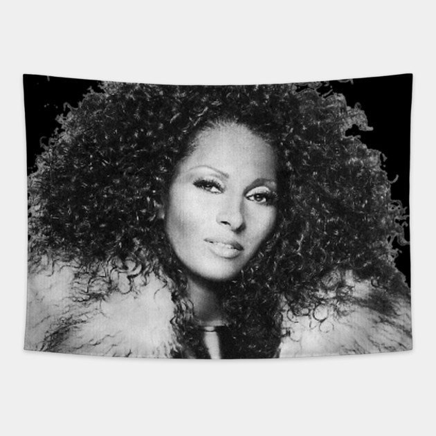 Pam Grier, Retro, Vintage Tapestry by UrbanLifeApparel