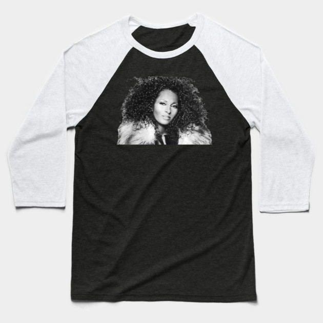 Pam Grier, Retro, Vintage Baseball T-Shirt by UrbanLifeApparel