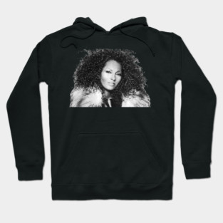 Pam Grier, Retro, Vintage Hoodie