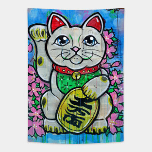 Lucky cat Tapestry