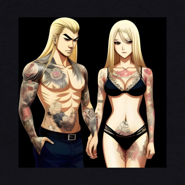 Tatoo Anime Couple by animegirlnft