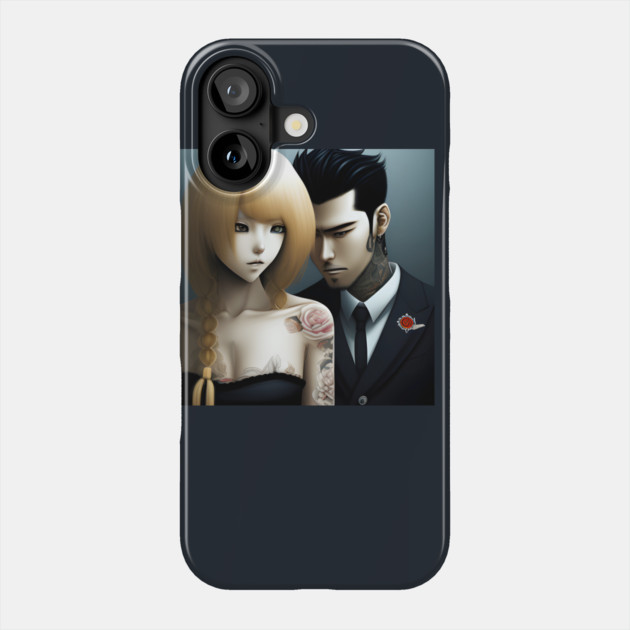 Cute young Asian couples Phone Case by animegirlnft