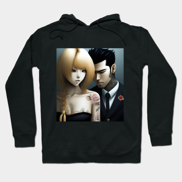 Cute young Asian couples Hoodie by animegirlnft
