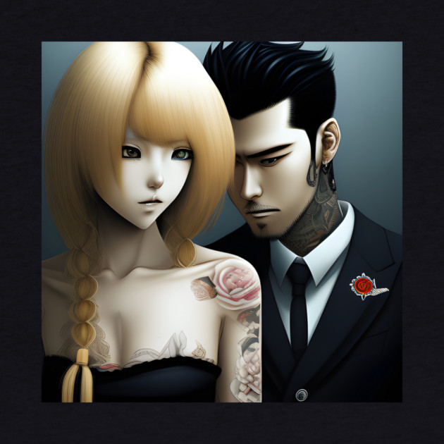 Cute young Asian couples by animegirlnft