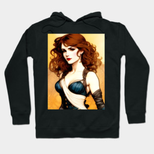Beautiful sexy redhead lady Hoodie