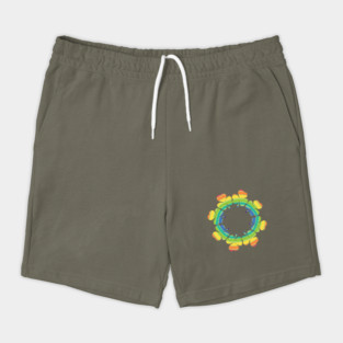 Lucky Shamrock Rainbow Ring for St Patricks Day Shorts