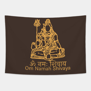 Golden Shiva Tapestry