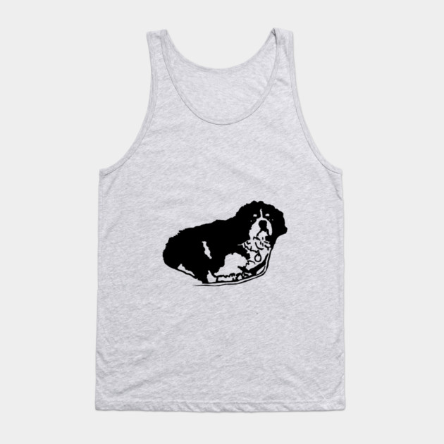 Jimmy Dog Drawing Tank Top by DonWillisJrArt