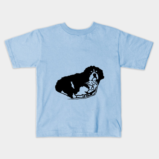 Jimmy Dog Drawing Kids T-Shirt by DonWillisJrArt