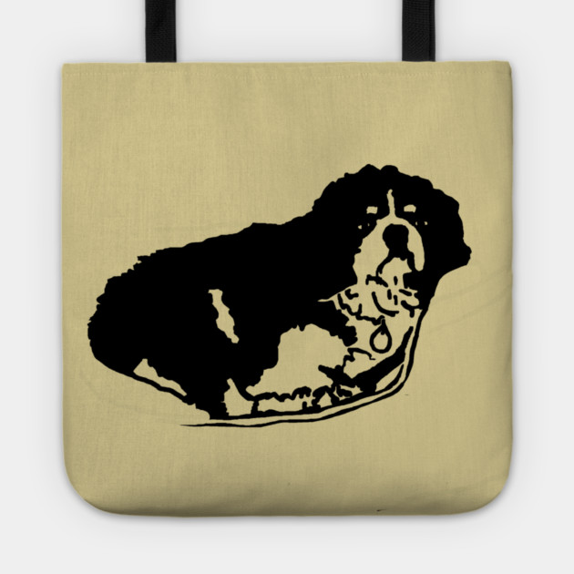 Jimmy Dog Drawing Tote by DonWillisJrArt