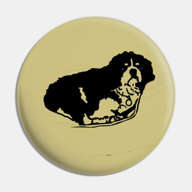 Jimmy Dog Drawing Pin by DonWillisJrArt