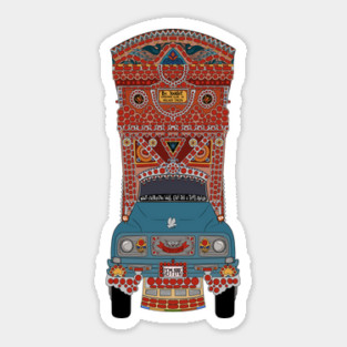 Pakistani Truck Art With Positive Quote Sticker