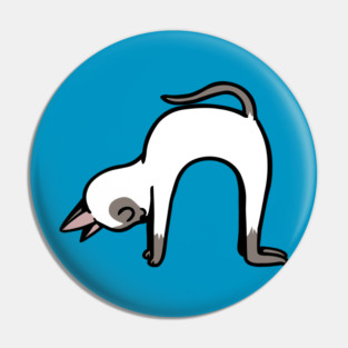 Siamese Cat Pose Pin