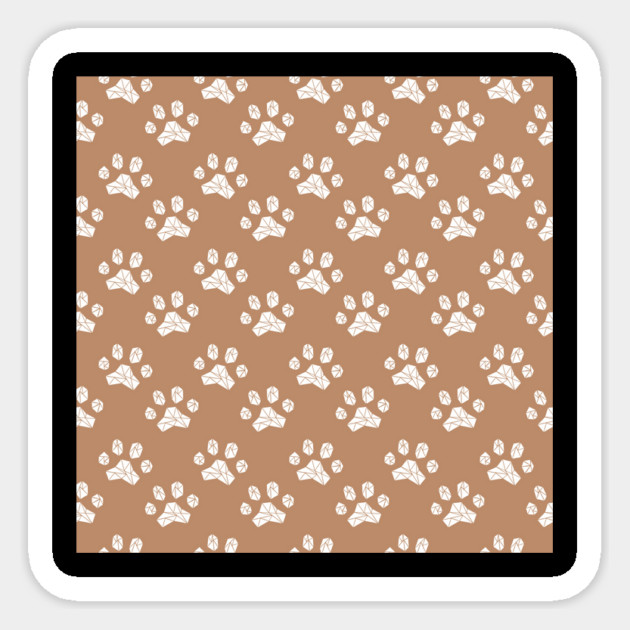Dog Paws Pattern Sticker by The WYLD Tribe