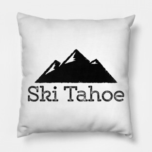 Ski Tahoe Vintage T-Shirt Pillow