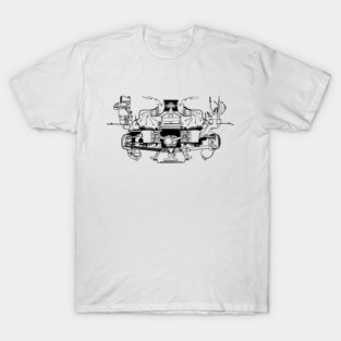 Corvair Motor Sketch T-Shirt