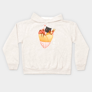 Harajuku cat creppe Kids Hoodie