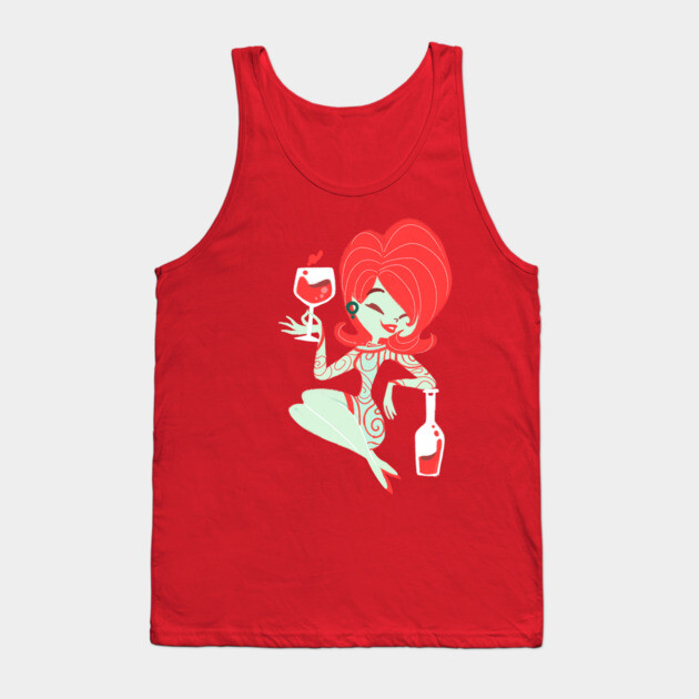 Hey Sister, Pour the Wine! Tank Top by JoTheZette