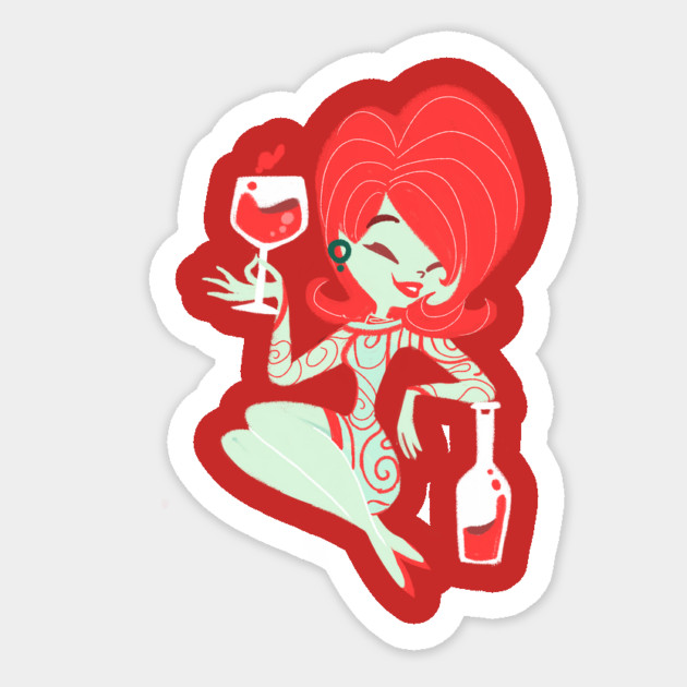 Hey Sister, Pour the Wine! Sticker by JoTheZette