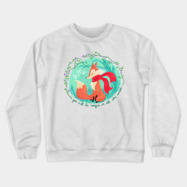 Unique In All The World Fox Crewneck Sweatshirt by JoTheZette