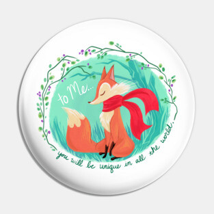 Unique In All The World Fox Pin