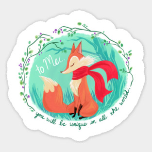Unique In All The World Fox Sticker