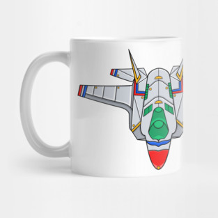 Mecha Cyborg Thunderbirds Ash Plane Mug