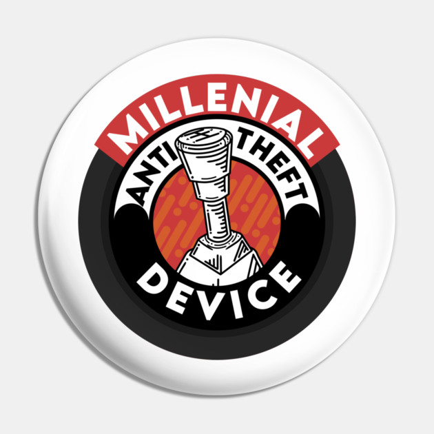Millennial Anti Theft Device Pin by enrynz