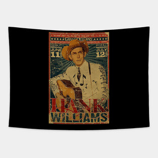 Vintage Poster Hank Williams Tapestry