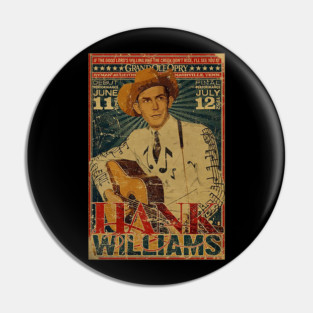 Vintage Poster Hank Williams Pin