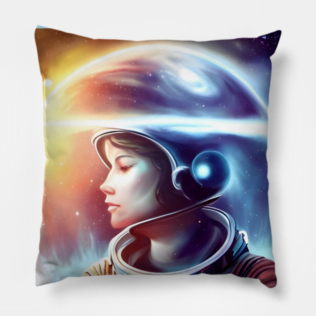 Astronaut Interstellar Time Travel Pillow by animegirlnft