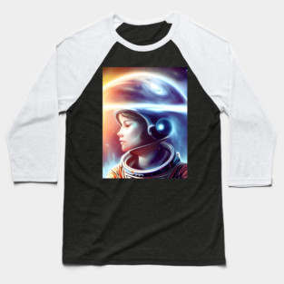 Astronaut Interstellar Time Travel Baseball T-Shirt