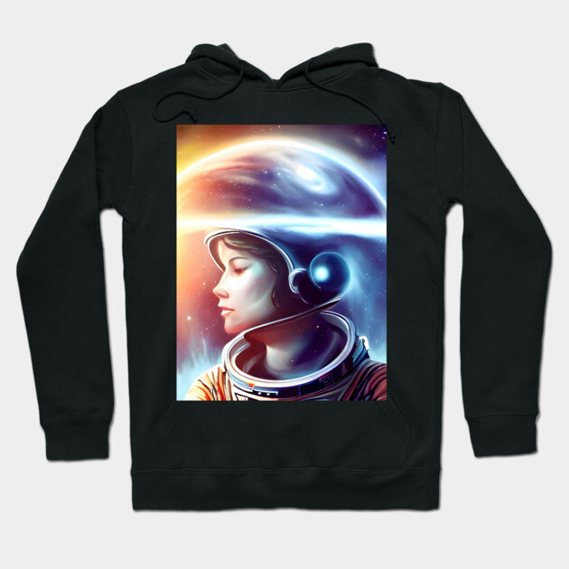 Astronaut Interstellar Time Travel Hoodie by animegirlnft